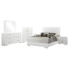 Felicity 6-piece California King Bedroom Set White Gloss