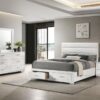 Felicity 4-piece Eastern King Platform Bedroom Set White
