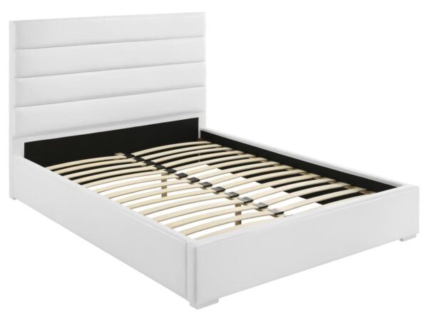 Felicity 53-inch Upholstered Eastern King Platform Bed White