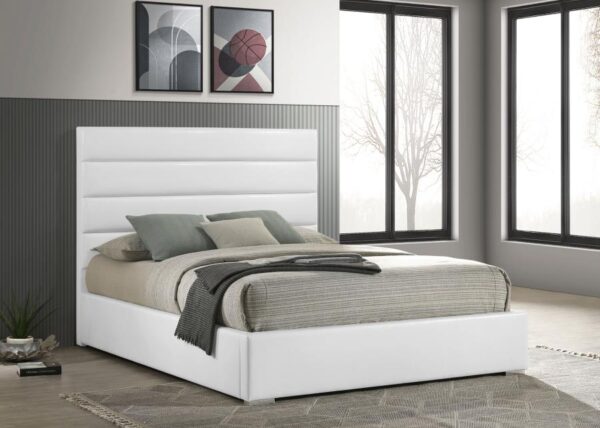 Felicity 53-inch Upholstered California King Bed White