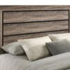 Kauffman Wood Eastern King Storage Panel Bed Washed Taupe
