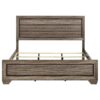Kauffman Wood Eastern King Panel Bed Washed Taupe