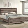 Kauffman Wood California King Panel Bed Washed Taupe