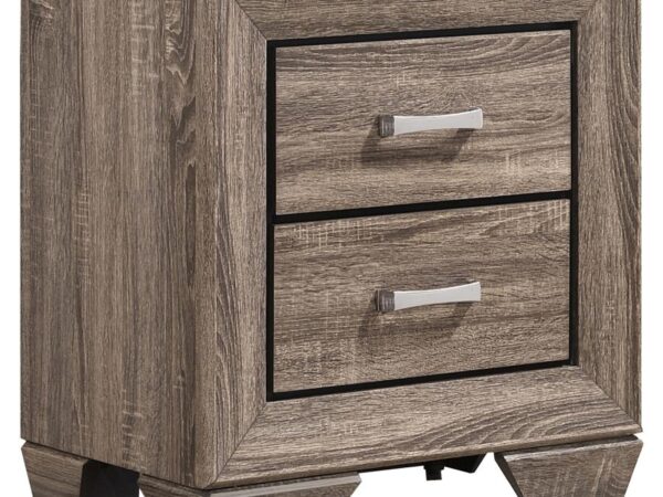 Kauffman 2-drawer Nightstand Washed Taupe