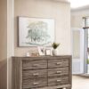 Kauffman 6-drawer Dresser Washed Taupe