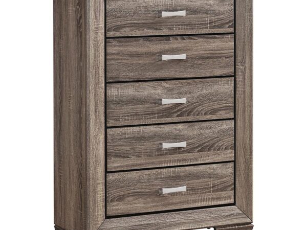 Kauffman 5-drawer Bedroom Chest Washed Taupe