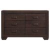 Kauffman 4-piece Eastern King Bedroom Set Dark Cocoa
