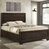 Kauffman Wood Queen Storage Panel Bed Dark Cocoa
