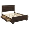 Kauffman Wood Queen Storage Panel Bed Dark Cocoa