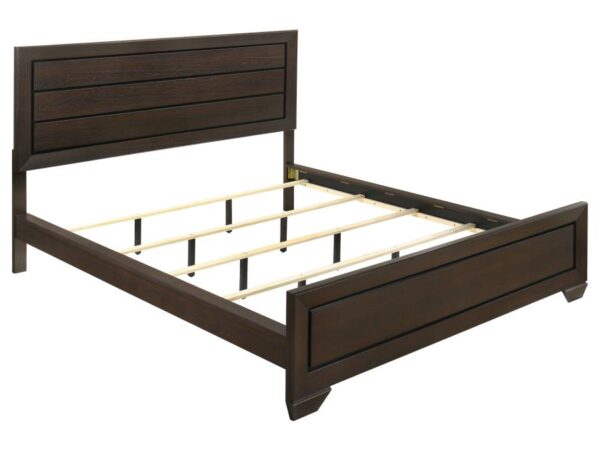 Kauffman Wood California King Panel Bed Dark Cocoa