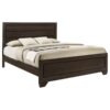 Kauffman Wood California King Panel Bed Dark Cocoa