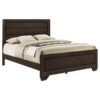Kauffman Wood Queen Panel Bed Dark Cocoa