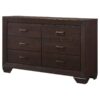 Kauffman 6-drawer Dresser Dark Cocoa