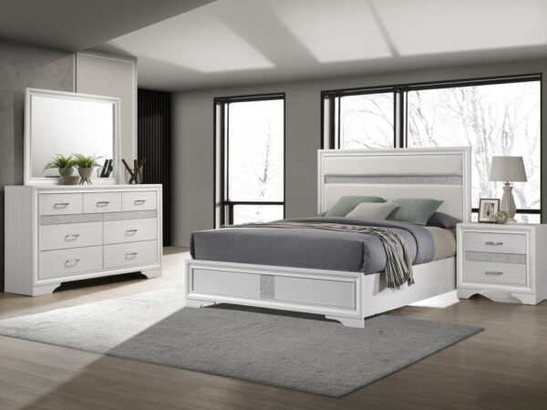 Miranda 4-piece Eastern King Bedroom Set White