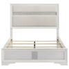 Miranda 54-inch Upholstered Queen Panel Bed White