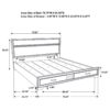 Miranda 51-inch Wood Eastern King Storage Panel Bed White