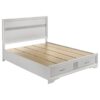 Miranda 51-inch Wood Queen Storage Panel Bed White