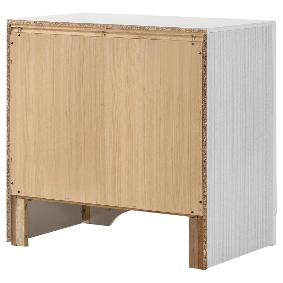 Miranda 3-drawer Nightstand Bedside Table White
