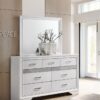 Miranda 7-drawer Dresser with Mirror White