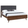 Robyn Wood Eastern King Platform Bed Dark Walnut