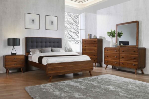 Robyn 5-piece California King Bedroom Set Dark Walnut