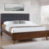 Robyn Wood California King Platform Bed Dark Walnut