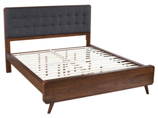 Robyn Wood California King Platform Bed Dark Walnut