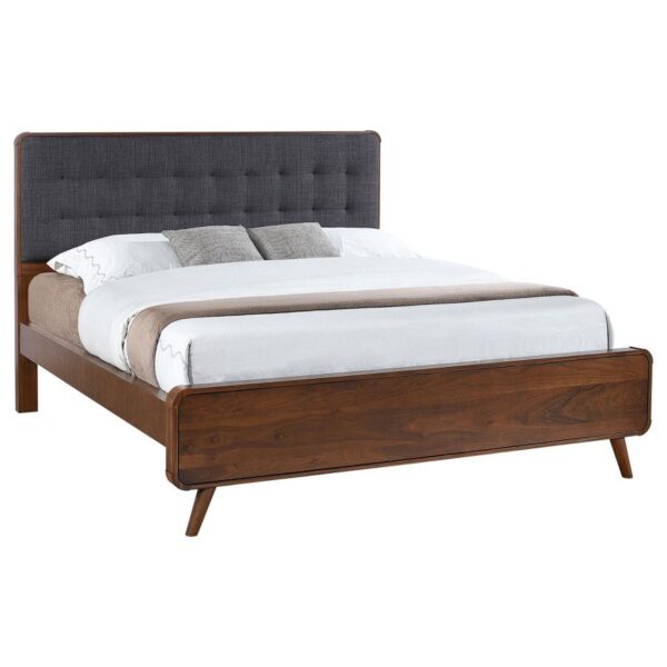 Robyn Wood California King Platform Bed Dark Walnut