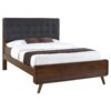 Robyn Wood Queen Platform Bed Dark Walnut