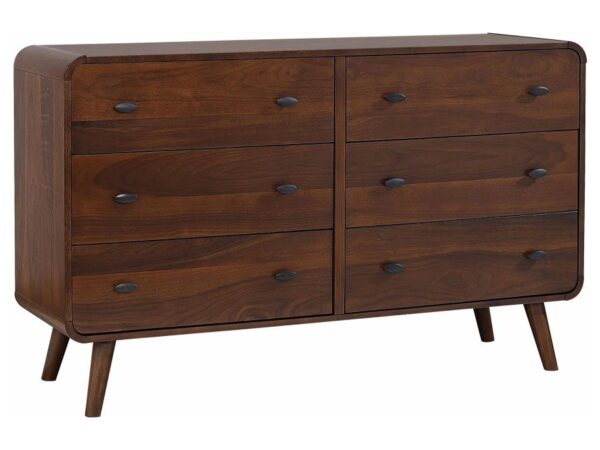Robyn 6-drawer Bedroom Dresser Dark Walnut