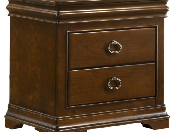 Garland 3-drawer Nightstand Bedside Table Brown Cherry