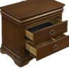 Garland 3-drawer Nightstand Bedside Table Brown Cherry