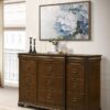 Garland 11-drawer Bedroom Dresser Cabinet Brown Cherry