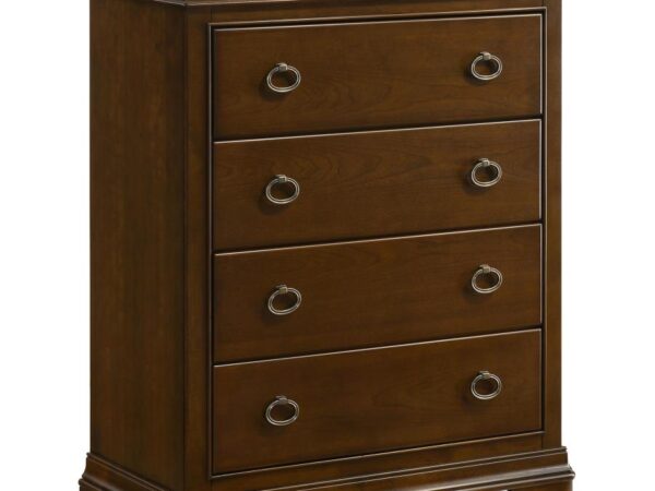 Garland 4-drawer Bedroom Chest of Drawers Brown Cherry