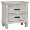 Franco 4-piece Eastern King Bedroom Set Distressed White
