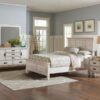 Franco 4-piece Eastern King Bedroom Set Distressed White