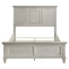 Franco Wood Queen Panel Bed Distressed White