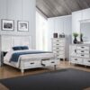 Franco 5-drawer Dresser Distressed White