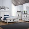 Franco 5-drawer Bedroom Chest Distressed White
