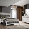 Barzini 4-piece Eastern King Bedroom Set White