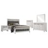 Barzini 5-piece Eastern King Bedroom Set White