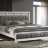 Barzini Wood California King Panel Bed White