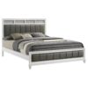 Barzini Wood California King Panel Bed White