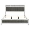 Barzini Wood California King Panel Bed White