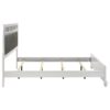 Barzini Wood California King Panel Bed White