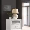 Barzini 2-drawer Nightstand White
