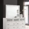 Barzini 7-drawer Dresser with Mirror White