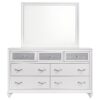 Barzini 7-drawer Dresser with Mirror White