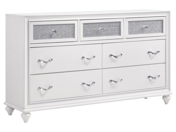 Barzini 7-drawer Dresser White