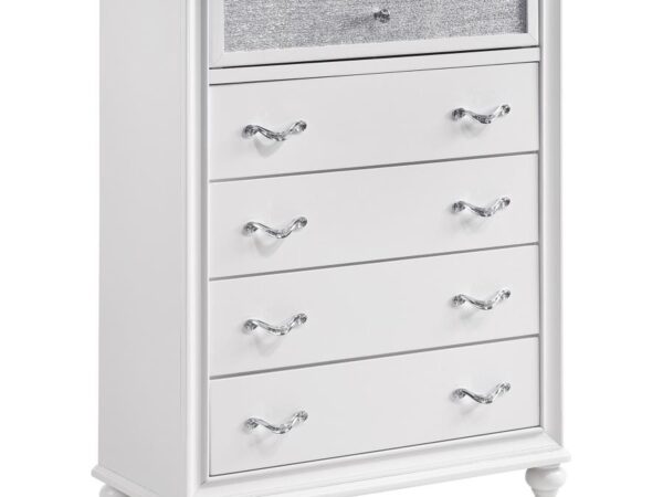Barzini 5-drawer Bedroom Chest White